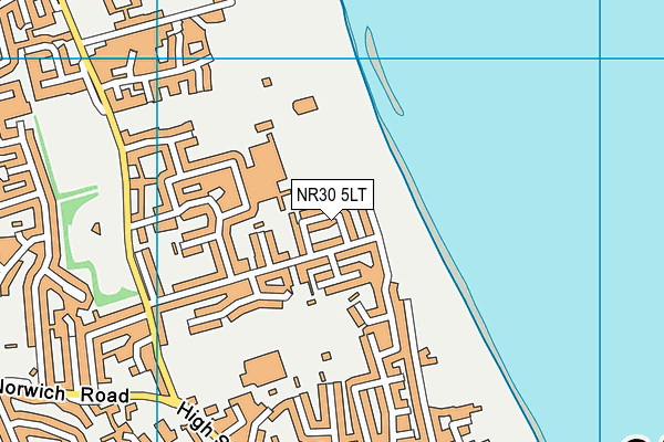 NR30 5LT map - OS VectorMap District (Ordnance Survey)