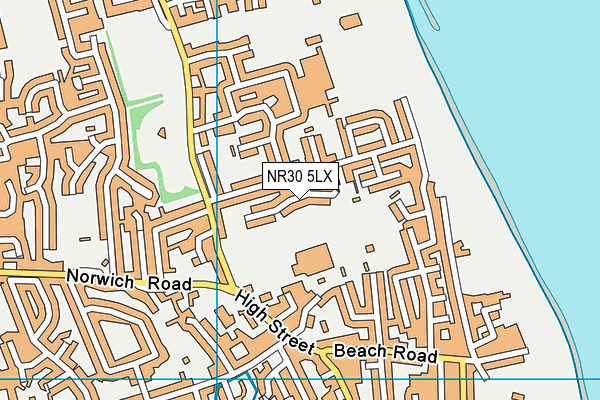 NR30 5LX map - OS VectorMap District (Ordnance Survey)