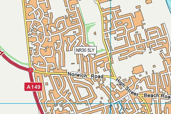 NR30 5LY map - OS VectorMap District (Ordnance Survey)