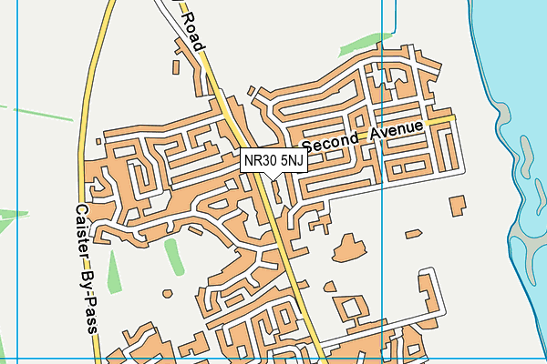 NR30 5NJ map - OS VectorMap District (Ordnance Survey)