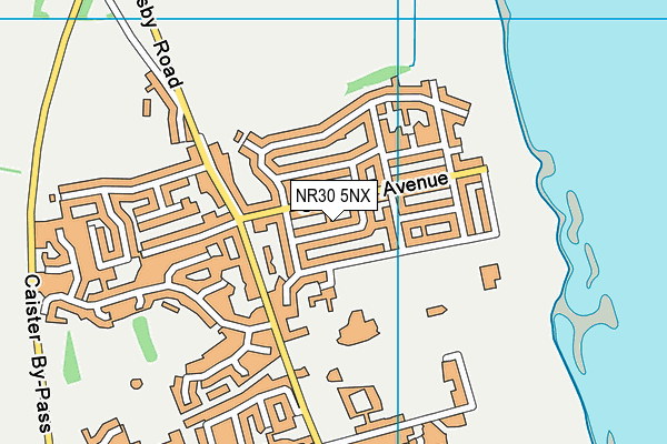 NR30 5NX map - OS VectorMap District (Ordnance Survey)