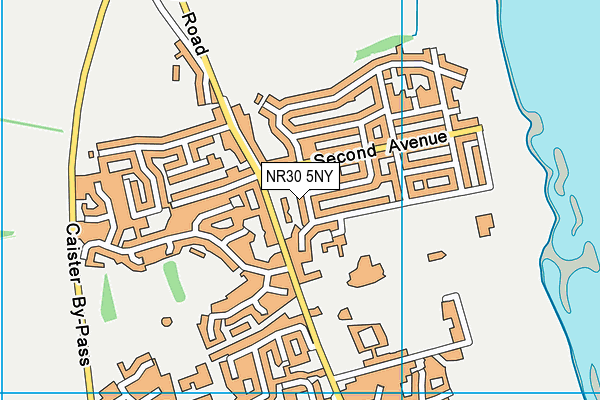 NR30 5NY map - OS VectorMap District (Ordnance Survey)