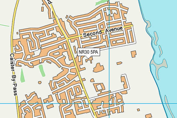 NR30 5PA map - OS VectorMap District (Ordnance Survey)