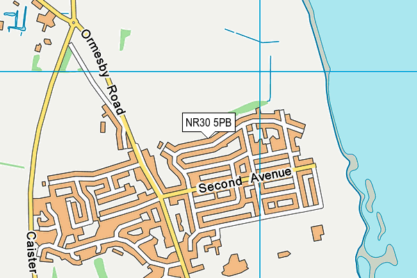 NR30 5PB map - OS VectorMap District (Ordnance Survey)