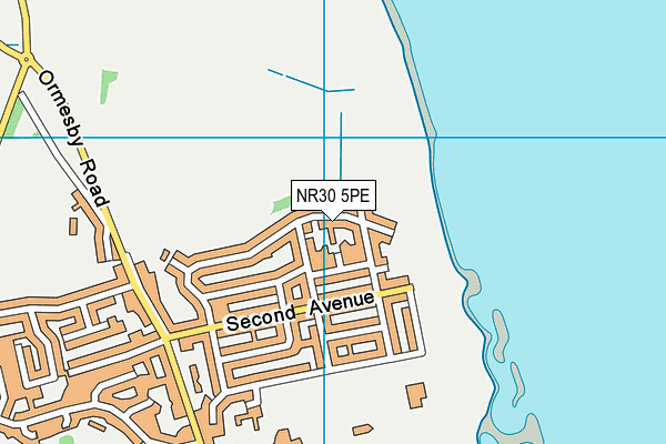 NR30 5PE map - OS VectorMap District (Ordnance Survey)