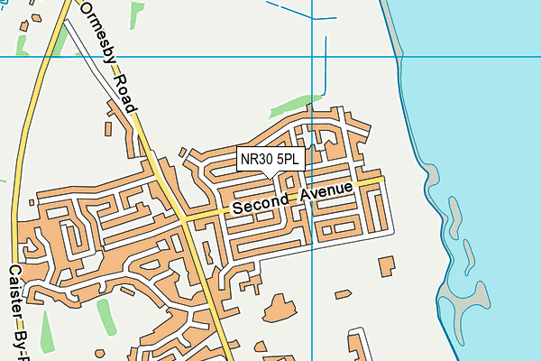 NR30 5PL map - OS VectorMap District (Ordnance Survey)