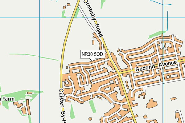 NR30 5QD map - OS VectorMap District (Ordnance Survey)