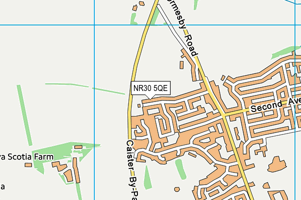 NR30 5QE map - OS VectorMap District (Ordnance Survey)