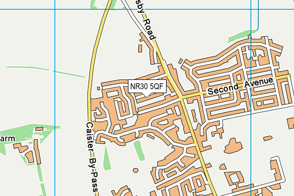 NR30 5QF map - OS VectorMap District (Ordnance Survey)
