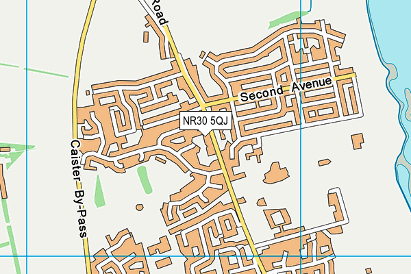 NR30 5QJ map - OS VectorMap District (Ordnance Survey)