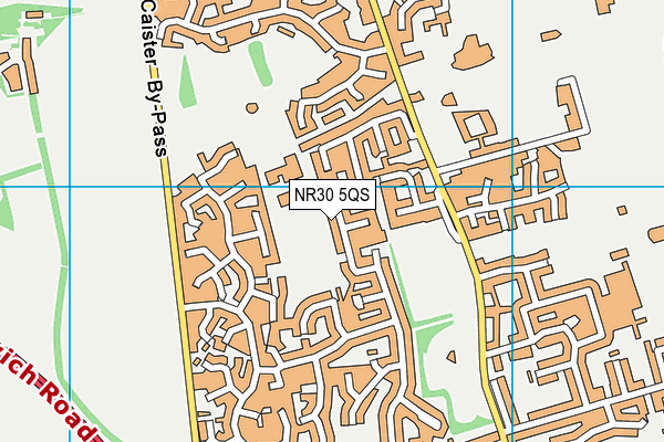 NR30 5QS map - OS VectorMap District (Ordnance Survey)