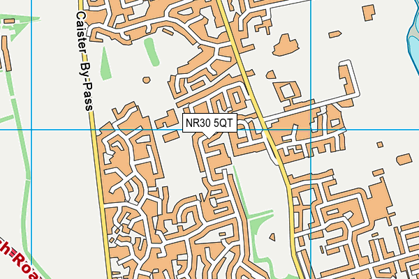 NR30 5QT map - OS VectorMap District (Ordnance Survey)