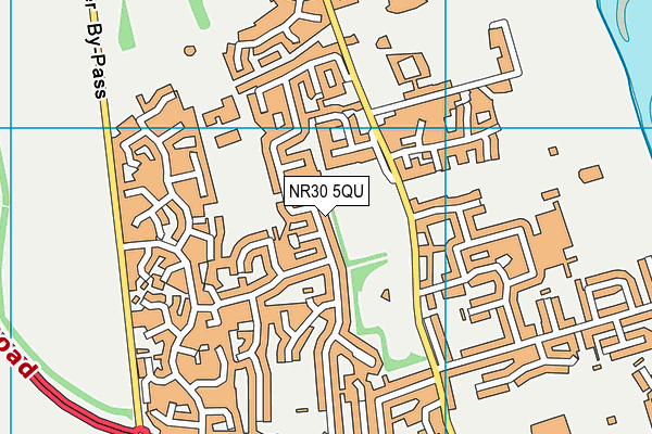 NR30 5QU map - OS VectorMap District (Ordnance Survey)