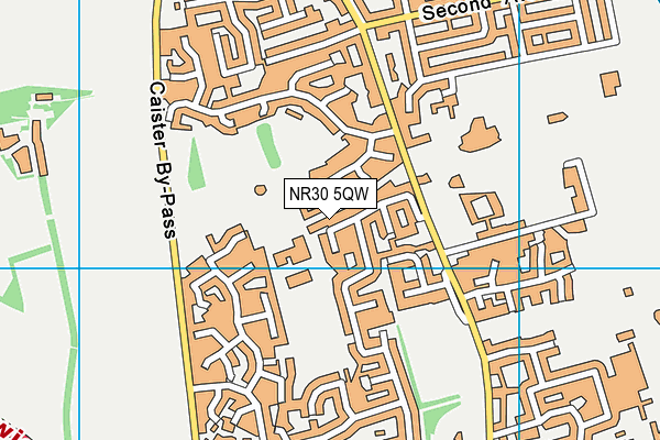 John Grant School, Caister-on-Sea map (NR30 5QW) - OS VectorMap District (Ordnance Survey)