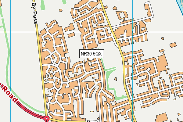 NR30 5QX map - OS VectorMap District (Ordnance Survey)