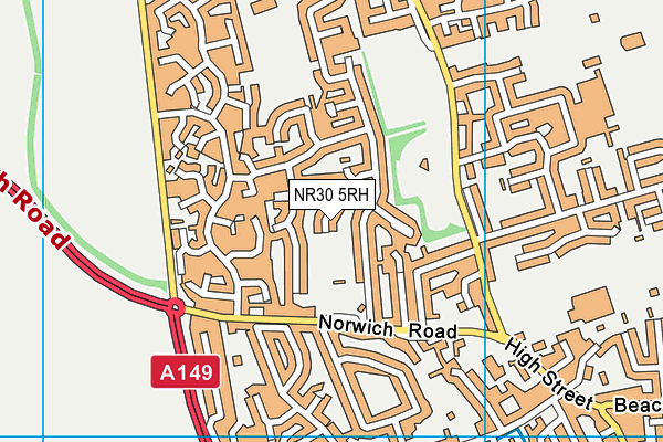 NR30 5RH map - OS VectorMap District (Ordnance Survey)