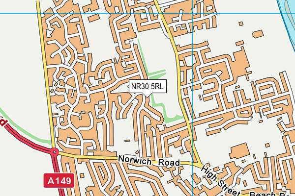 NR30 5RL map - OS VectorMap District (Ordnance Survey)