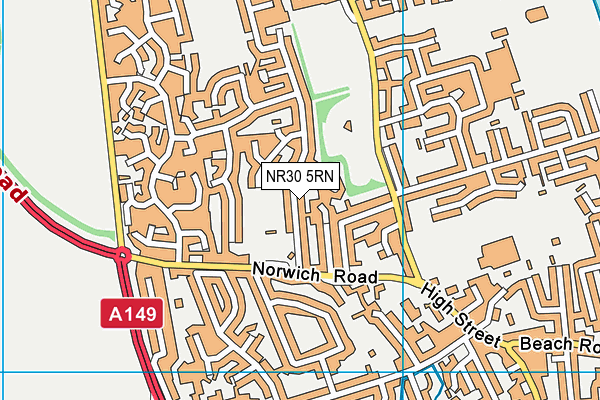 NR30 5RN map - OS VectorMap District (Ordnance Survey)