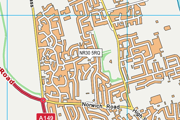 NR30 5RQ map - OS VectorMap District (Ordnance Survey)