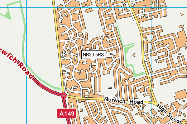NR30 5RS map - OS VectorMap District (Ordnance Survey)