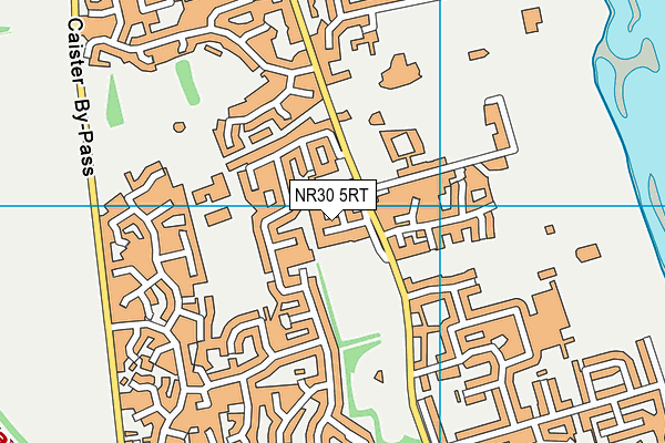 NR30 5RT map - OS VectorMap District (Ordnance Survey)