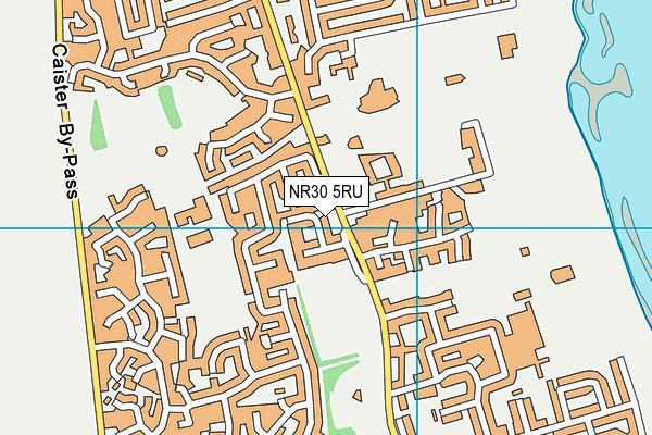 NR30 5RU map - OS VectorMap District (Ordnance Survey)