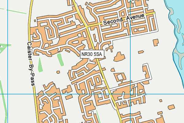 NR30 5SA map - OS VectorMap District (Ordnance Survey)
