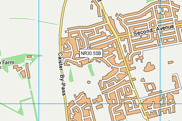 NR30 5SB map - OS VectorMap District (Ordnance Survey)