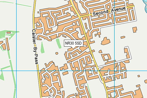 NR30 5SD map - OS VectorMap District (Ordnance Survey)