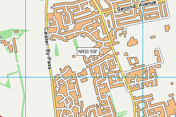 NR30 5SF map - OS VectorMap District (Ordnance Survey)