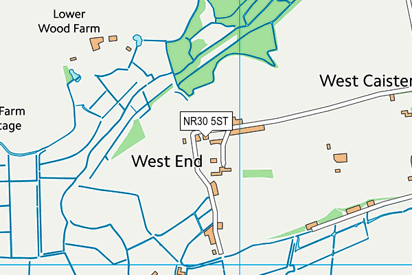 NR30 5ST map - OS VectorMap District (Ordnance Survey)