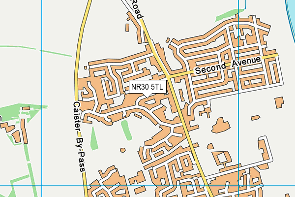 NR30 5TL map - OS VectorMap District (Ordnance Survey)