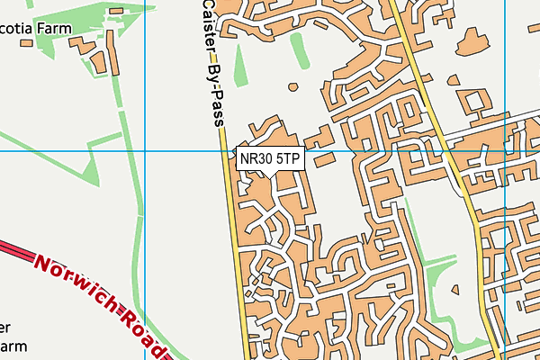 NR30 5TP map - OS VectorMap District (Ordnance Survey)