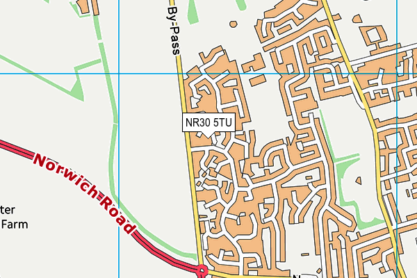 NR30 5TU map - OS VectorMap District (Ordnance Survey)