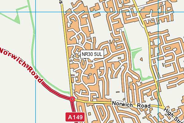 NR30 5UL map - OS VectorMap District (Ordnance Survey)