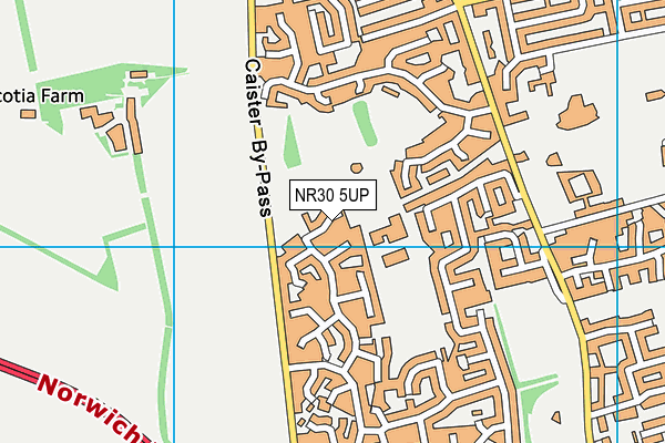 NR30 5UP map - OS VectorMap District (Ordnance Survey)