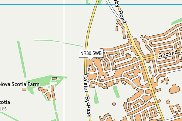 NR30 5WB map - OS VectorMap District (Ordnance Survey)