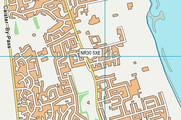 NR30 5XE map - OS VectorMap District (Ordnance Survey)