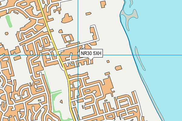 NR30 5XH map - OS VectorMap District (Ordnance Survey)