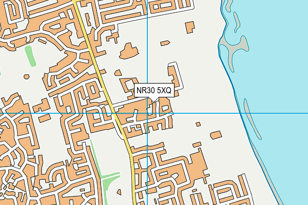 NR30 5XQ map - OS VectorMap District (Ordnance Survey)