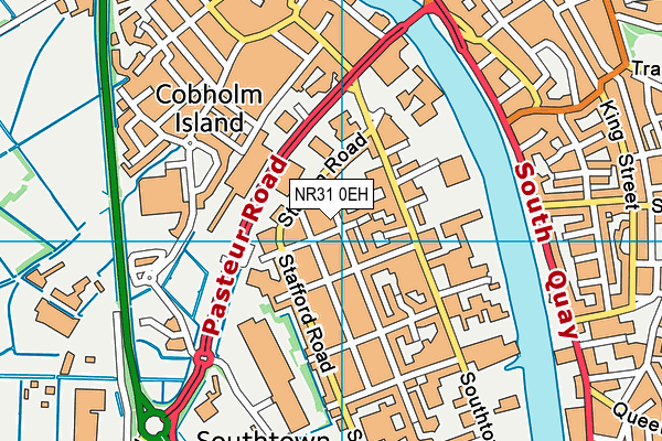 NR31 0EH map - OS VectorMap District (Ordnance Survey)