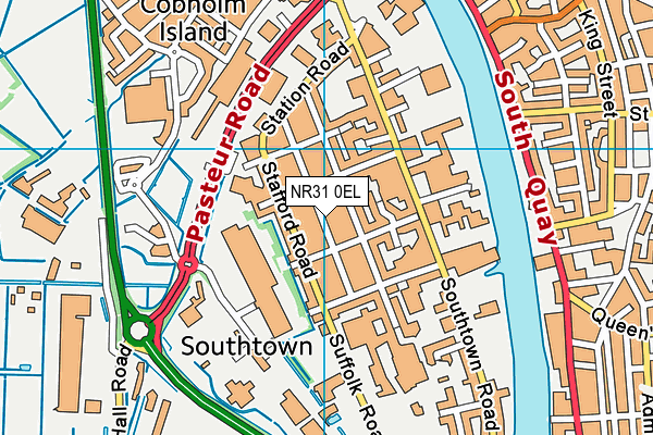 NR31 0EL map - OS VectorMap District (Ordnance Survey)