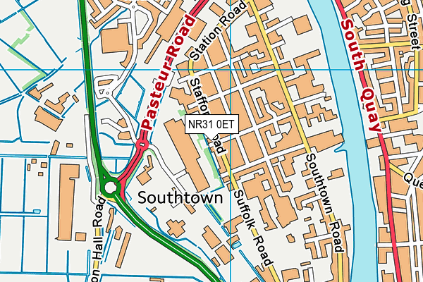 NR31 0ET map - OS VectorMap District (Ordnance Survey)