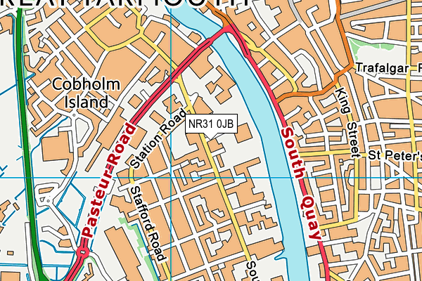 NR31 0JB map - OS VectorMap District (Ordnance Survey)