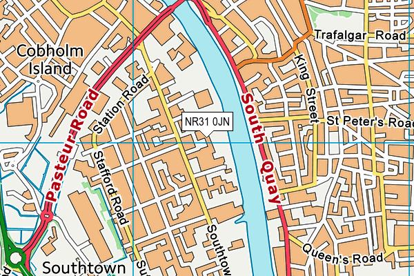 NR31 0JN map - OS VectorMap District (Ordnance Survey)