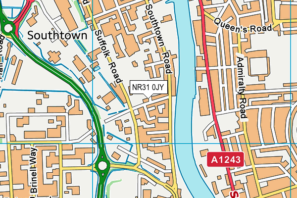 NR31 0JY map - OS VectorMap District (Ordnance Survey)