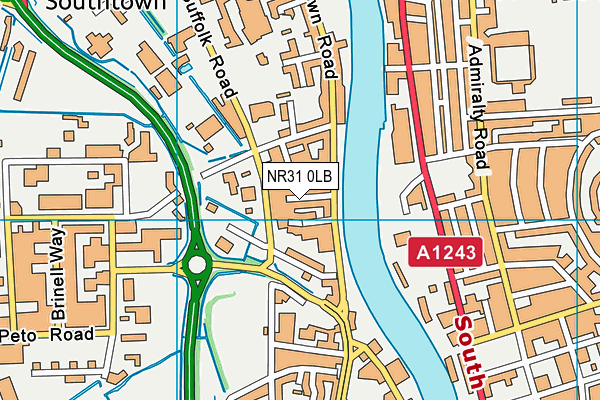 NR31 0LB map - OS VectorMap District (Ordnance Survey)