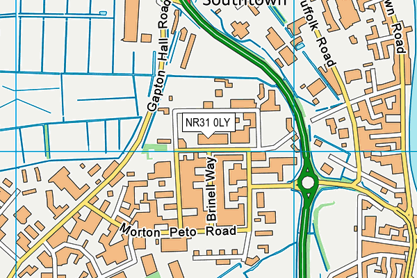 NR31 0LY map - OS VectorMap District (Ordnance Survey)