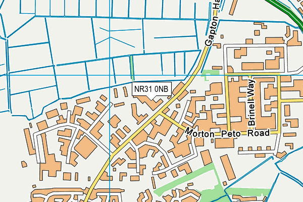 NR31 0NB map - OS VectorMap District (Ordnance Survey)