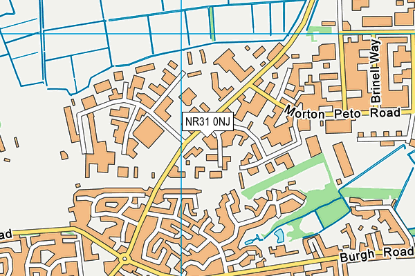 NR31 0NJ map - OS VectorMap District (Ordnance Survey)